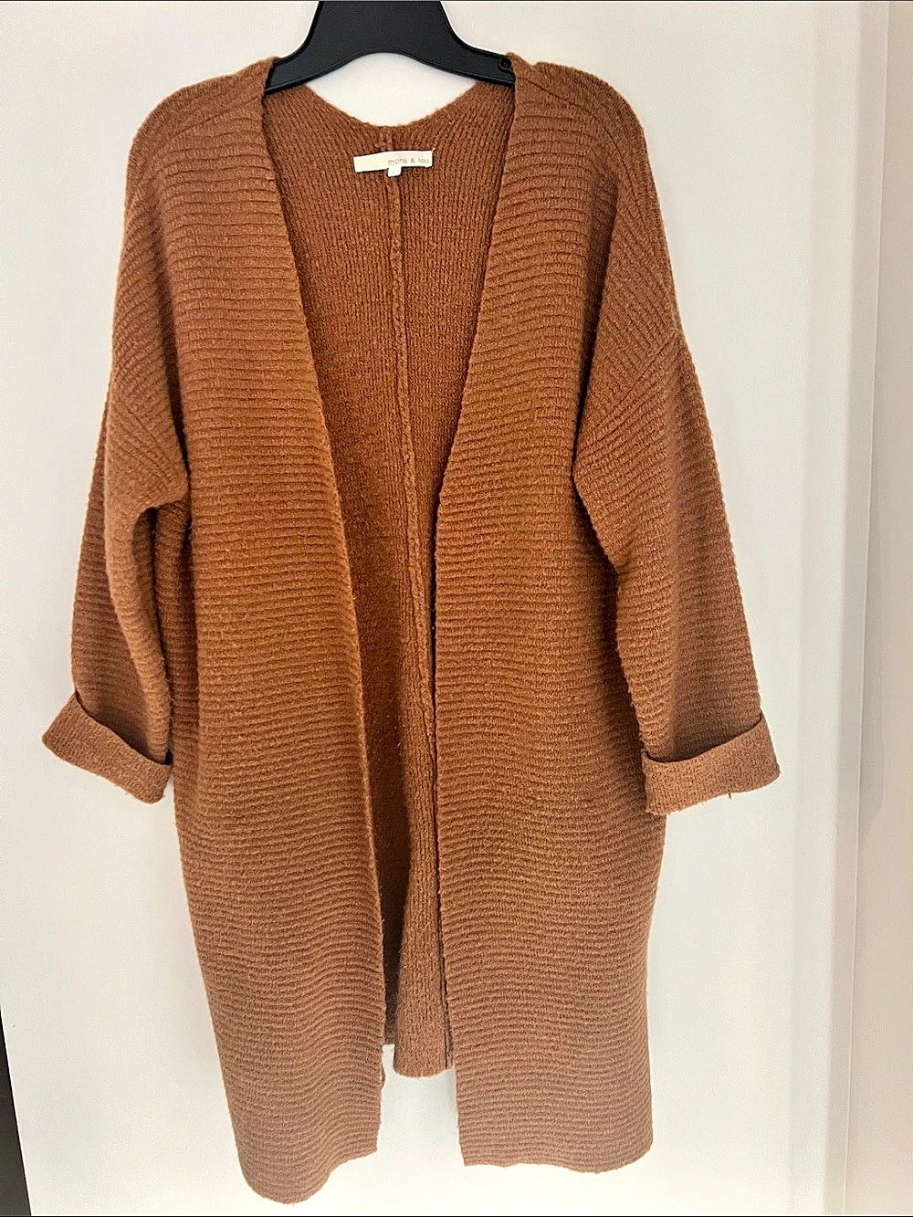 Monk & Lou Knit Open Front Cardigan